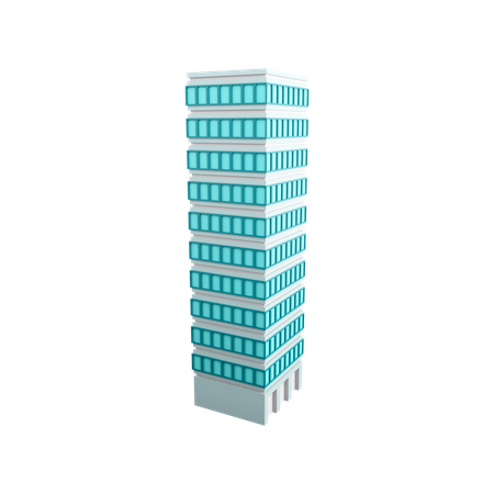 Rascacielos  3D Icon