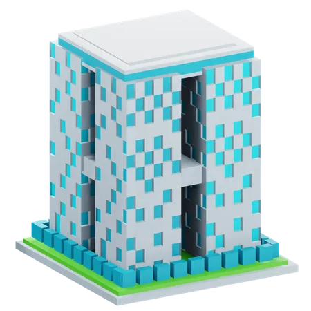 Rascacielos  3D Icon