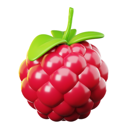 Raspberries  3D Icon