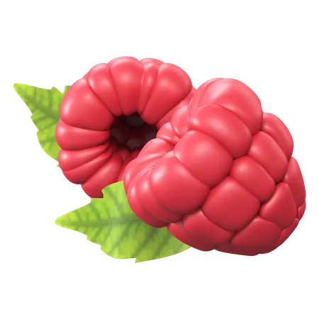 Raspberries  3D Icon