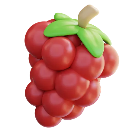 3 D Illustration Raspberry 3D Icon