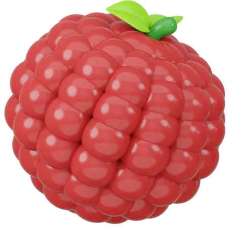 3 D Rendered Raspberry Icon Illustration 3D Icon