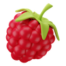 raspberry emoji 3d