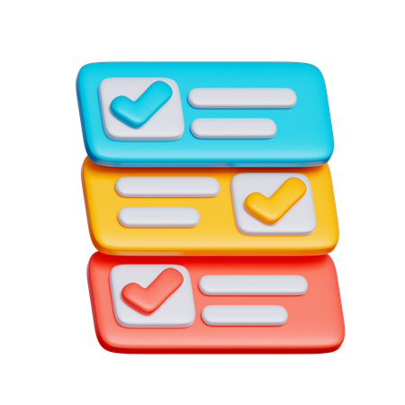 Rastreador de tareas  3D Icon