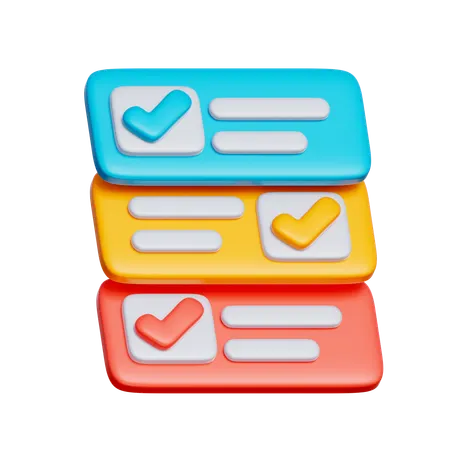 Rastreador de tareas  3D Icon