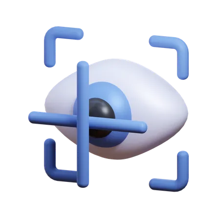 Rastreamento ocular  3D Icon