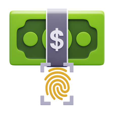 Rastro de dinheiro  3D Icon