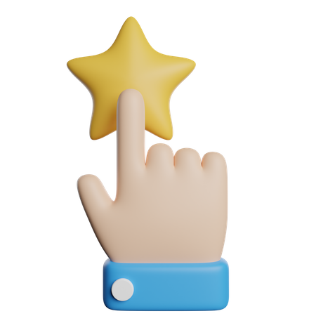 Rate One Star 3D Icon