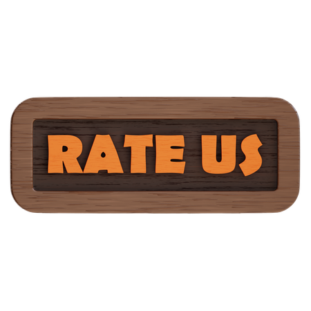 Rate Us Button  3D Icon