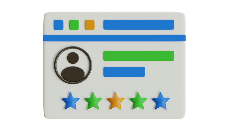 Rating  3D Icon