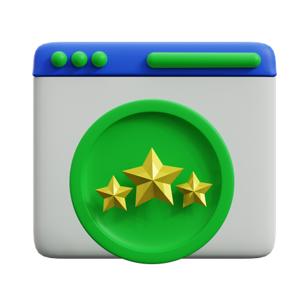 RATING  3D Icon