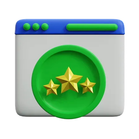 RATING  3D Icon