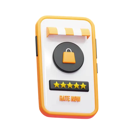 RATING  3D Icon