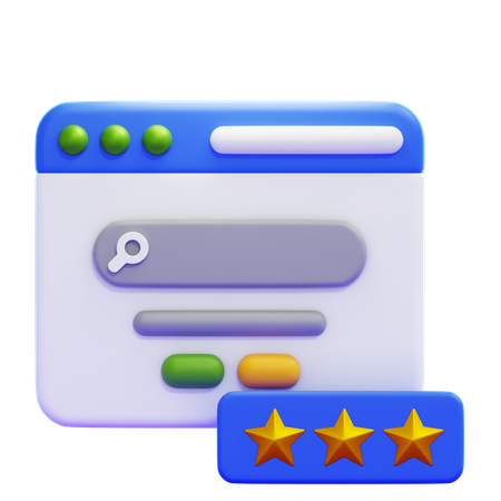 RATING  3D Icon