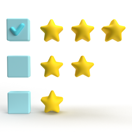 Rating  3D Icon