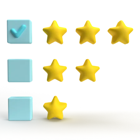 Rating  3D Icon