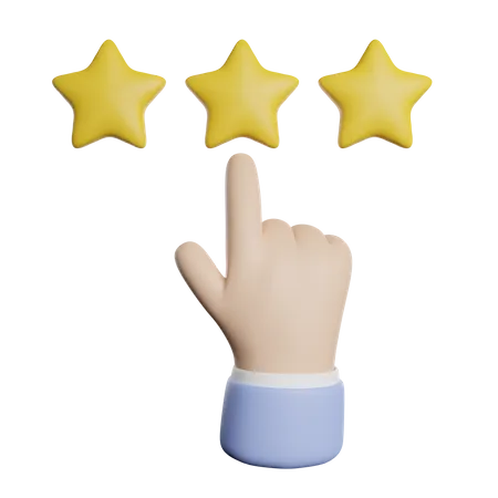 Rating Star Feedback 3D Icon