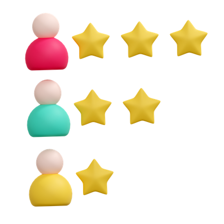 후보 평가  3D Icon