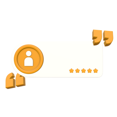 Rating Card  3D Icon