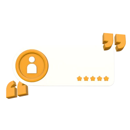 Rating Card  3D Icon