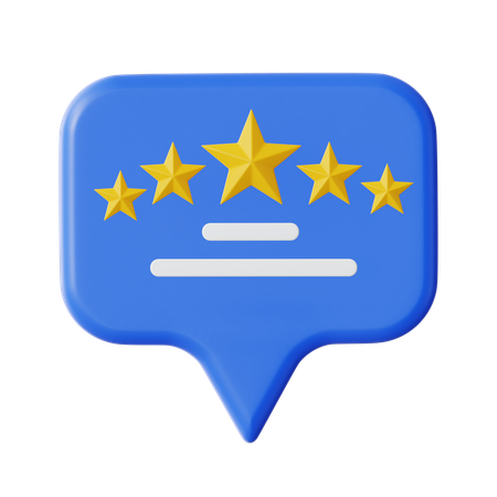 Rating Chat  3D Icon