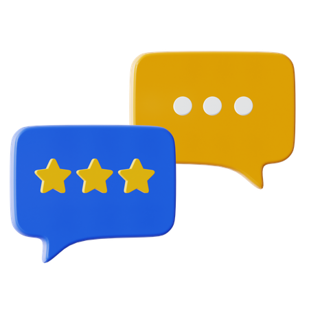 Rating Chat  3D Icon