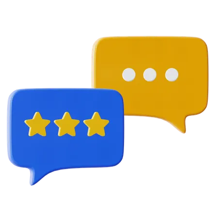Rating Chat  3D Icon