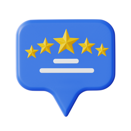 Rating Chat  3D Icon