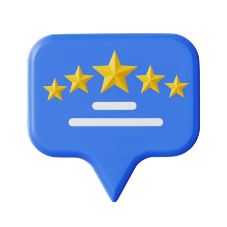 Rating Chat  3D Icon
