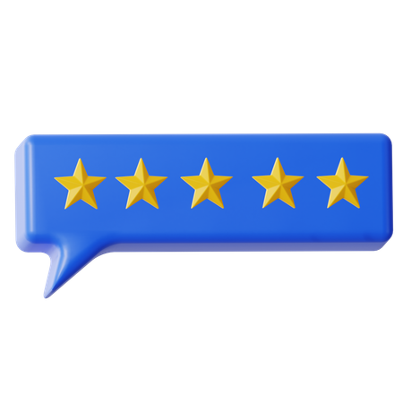 Rating Chat  3D Icon
