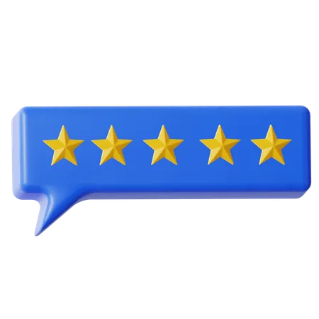 Rating Chat  3D Icon