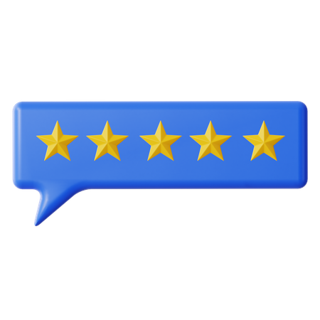 Rating Chat  3D Icon