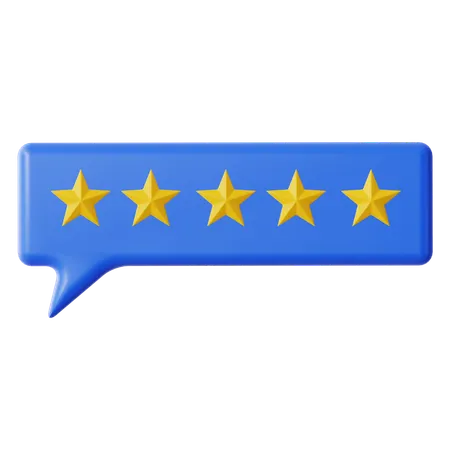 Rating Chat  3D Icon