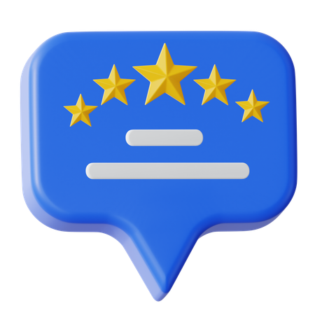 Rating Chat  3D Icon