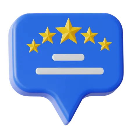Rating Chat  3D Icon