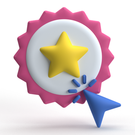 Rating Click  3D Icon