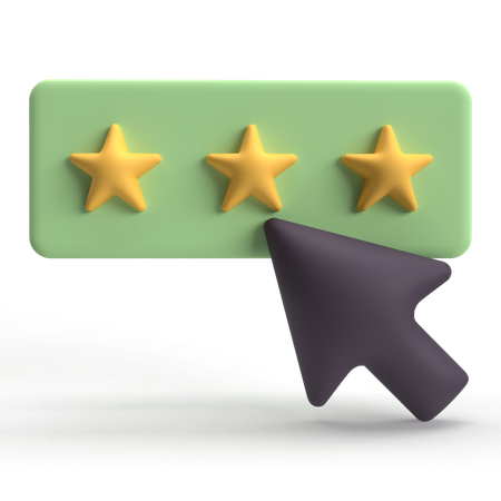 Rating Click  3D Icon