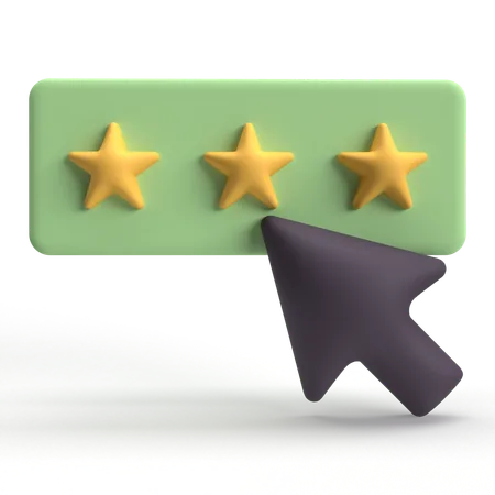 Rating Click  3D Icon