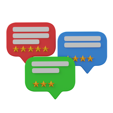 Rating comments  3D Icon