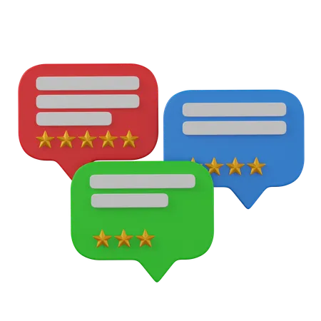 Rating comments  3D Icon