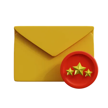 Rating Email  3D Icon