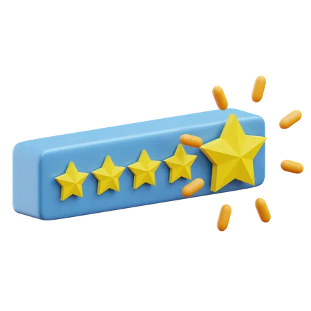 Rating Five Stars  3D Illustration