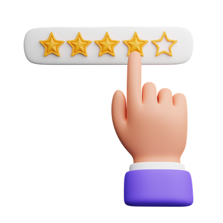 Rating hand gesture  3D Icon