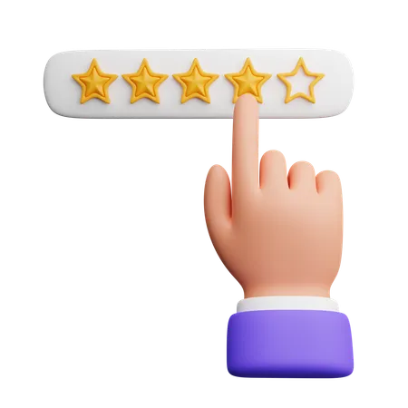 Rating hand gesture  3D Icon