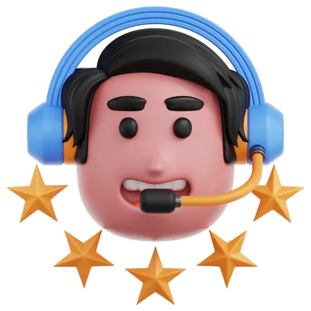 Rating Helpdesk  3D Icon