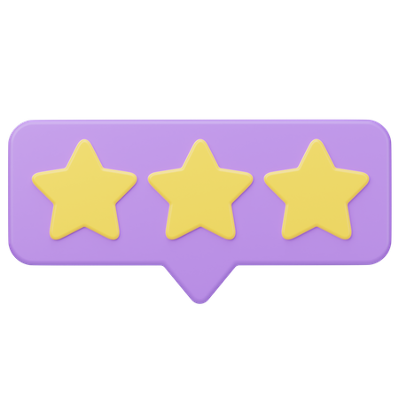 Rating Message  3D Icon