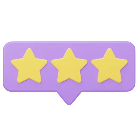 Rating Message  3D Icon