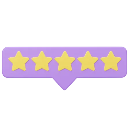 Rating Message  3D Icon