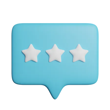 Rating Message  3D Icon