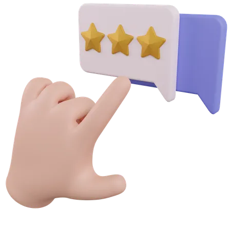 Rating Message  3D Icon